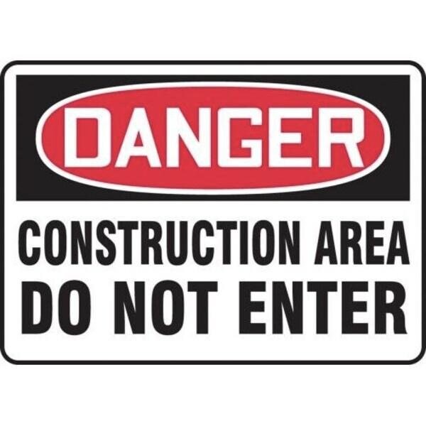 Accuform OSHA DANGER SAFETY SIGN CONSTRUCTIO MCRT128XL MCRT128XL - main